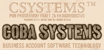 Program za
knjigovodstvo (RunTime) Program
za knjigovodstvo (RunTime)