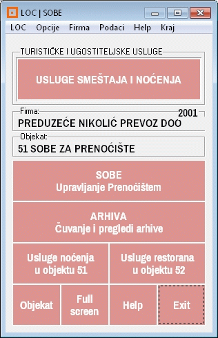 SOBE ZA PRENOĆITE