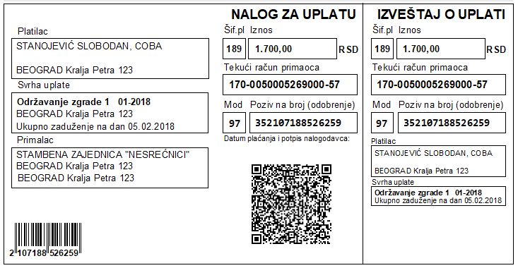 NALOG ZA UPLATU