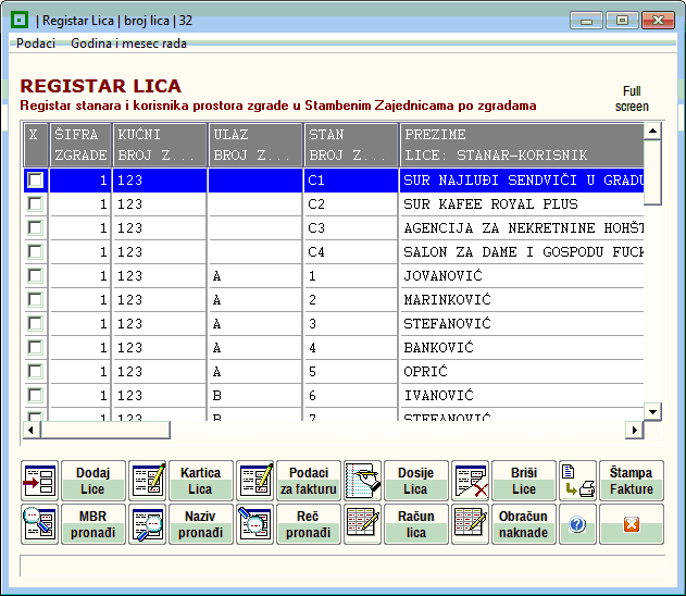 SPISAK STANARA