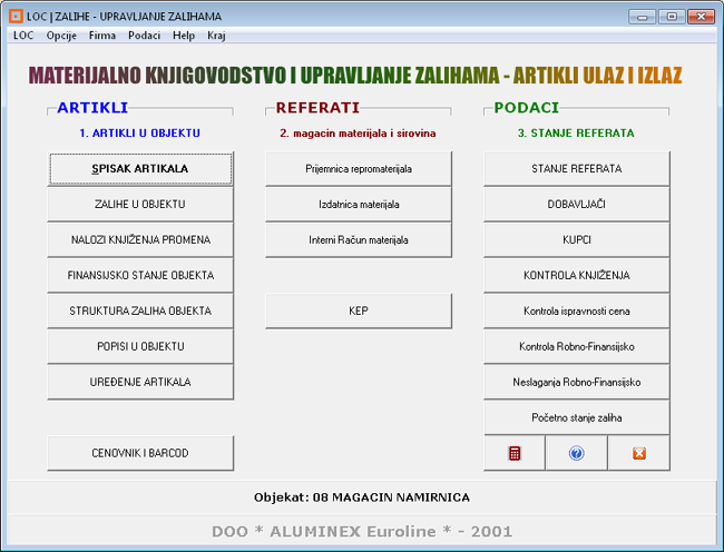 Ugostiteljstvo magacin namirnica