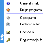 Registrovnje programa Registrovnje programa